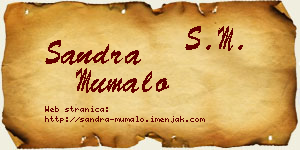 Sandra Mumalo vizit kartica